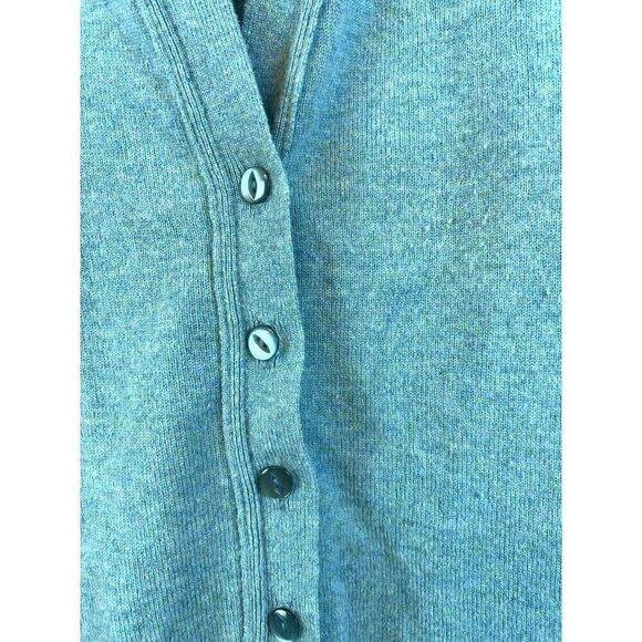 Vintage 100% Lambswool Collared Cardigan Sweater Edinburg Woolen Mill No Sz EUC - Picture 4 of 9